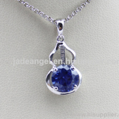 Fashion Silver Jewelry Tanzanite Cubic Zircon Pendnt