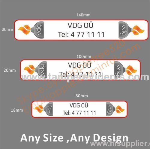 High Security Eggshell Sticker for Gas Can