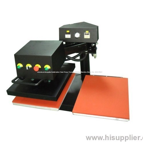 Pneumatic Double Stations Shaking Head Heat Press Machine