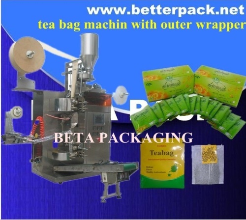 Automatic tea bags packing machine with outer bag