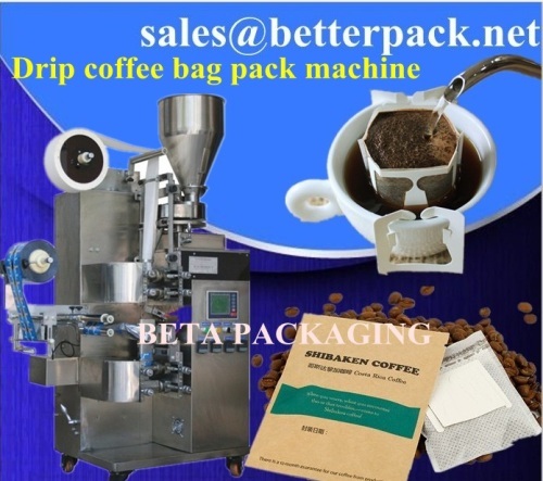 drip coffee packing machine, drip coffee packaging machine
