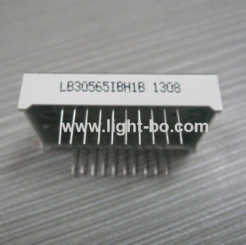 Ânodo comum personalizado de três dígitos 14,2 mm (0,56 polegadas) Display de LED Ultra brilhante azul 14 segmentos para o painel de instrumentos