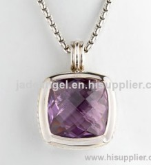 sterling silver jewelry 20mm amethyst albion enhancer
