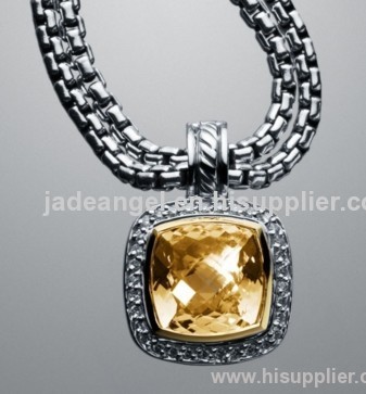 yurman inspired jewelry 11mm champagne citrine albion enhancer