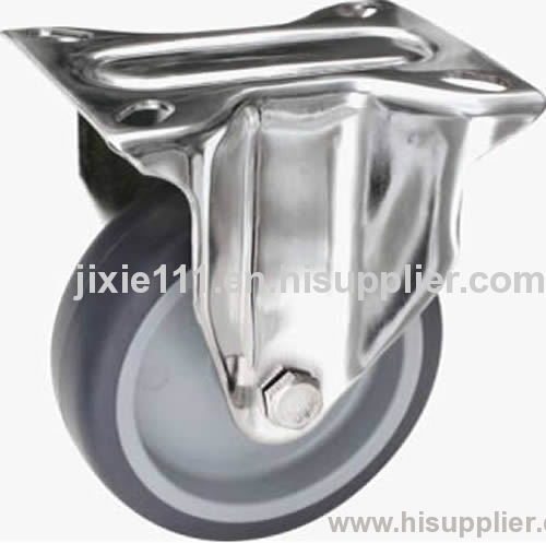 Rigid stainless steel casters of medium/heavy duty runs longer