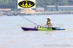 single sit on top fishing kayak with PE material two covers