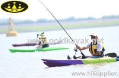 single sit on top fishing kayak with PE material two covers