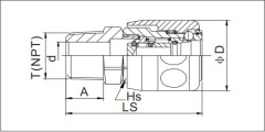 Single Handed Male Quick Coupling