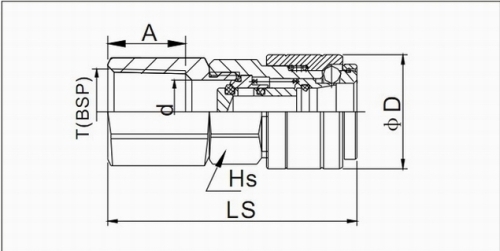 Single Handed Female Quick Coupling