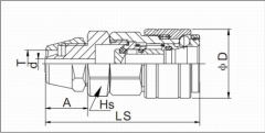 Single Handed Quick Coupling With Air Hose