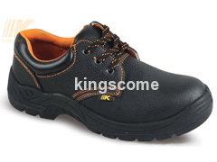 Black Action Leather Steel S1P Safety Shoes