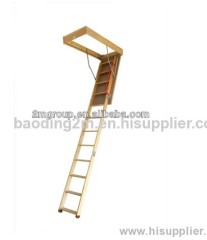 wood attic loft ladder