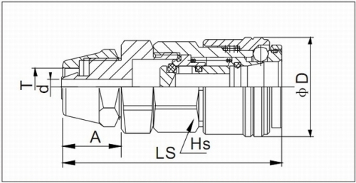 Japan Type Quick Coupling With Air hose