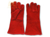 Red Cow Split Welding Gloves