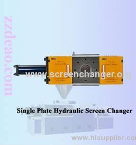 Continuous screen changer-singe plate hydraulic screen changer