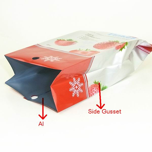 Beautiful Side Gusset Foil Resealable Candy Bags