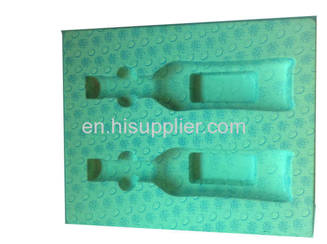 Disposable White PVC Flocking Blister Plastic Tray