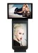 42" lobby,office,commercial center dual screen mini pc digital sigange,lcd stand pc display,monitor and computer stand