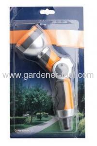 7-pattern metal garden water hose nozzle with