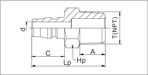 Japan Type Quick Coupling With Male Plug