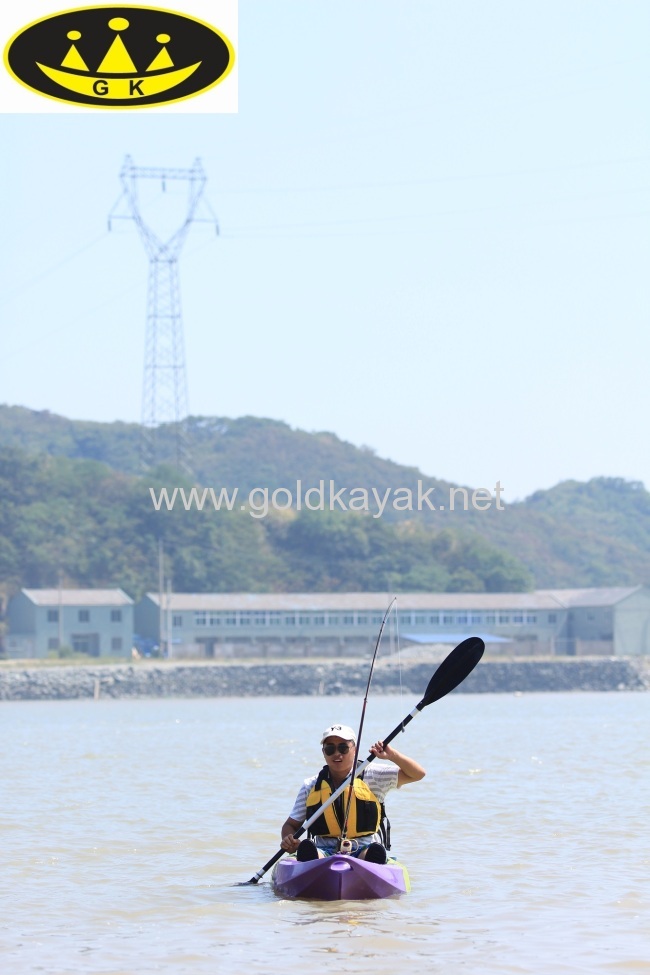 single sit on top PE kayak