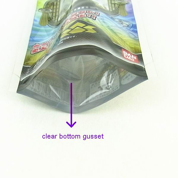 customized plastic stand up packaging bags with zipper