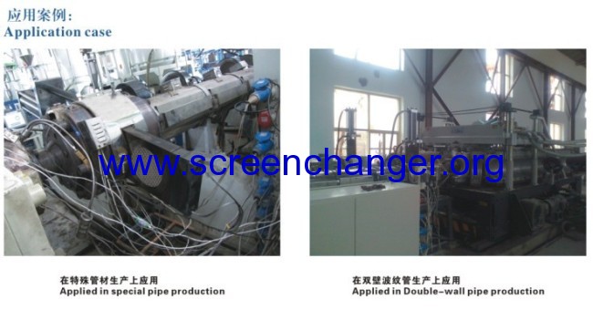 Hydraulic screen changer/melt filter