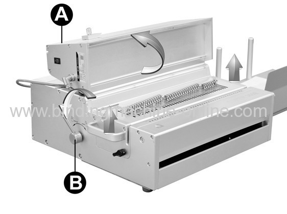 Semi-automaticinterchangeable die modular punching and binding machine 