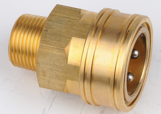 Non-valve Hydraulic Quick Coupling With Male Thread