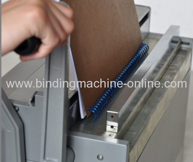 3:1 pitch twin loop wire punch &bind machine