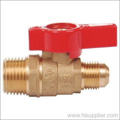 Brass Gas Ball Valve Flare*Male