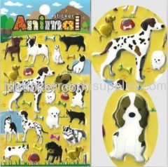 Animal Puffy Sticker, 3D EVA Sticker, Lovely Foam Sticker