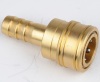 Non-valve Hydraulic Quick Coupling With Hose Brab