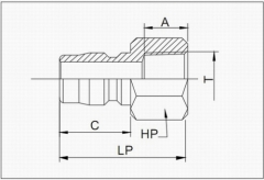 Non-valve Hydraulic Quick Coupling With Female Plug