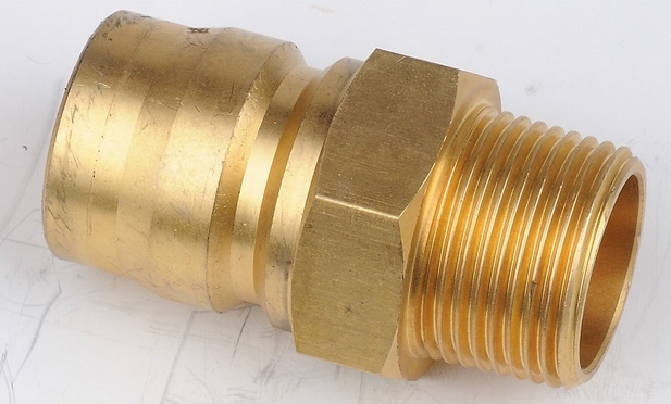 Non-valve Hydraulic Quick Coupling With Male Plug