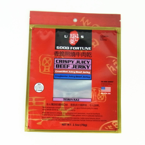 FDA high quality foil food packaging bag with see through window