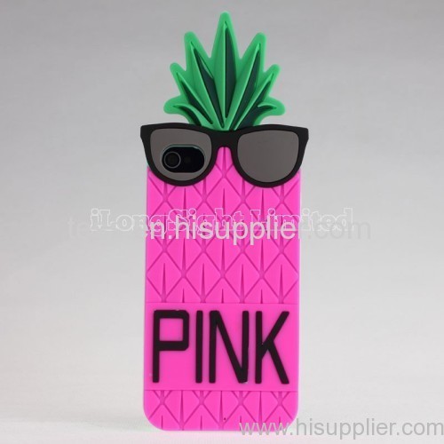 Unique Pineapple Design Silicon Case For iPhone 4/4s