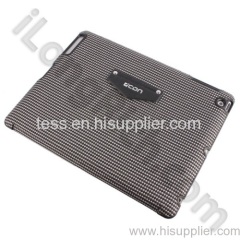 Ultra-Slim WOVEN Pattern Leather Protective Back Case For iPad 2-Black