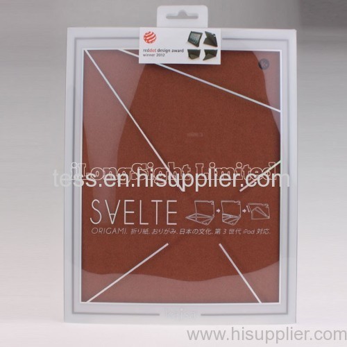 Svelte Collection Origami Awarded Leather Case For iPad 3