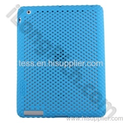 Gridding Pattern Protective Plastic Back Case For iPad 2