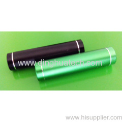 Round Lip Gloss Shape Mobile Power Supply (Aluminum alloy shell) (1500mAh)