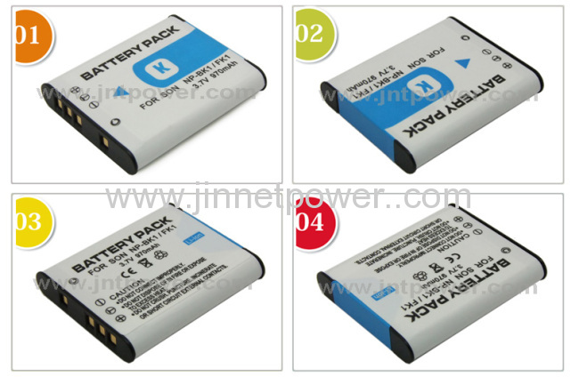 Video camera parts NP-BK1 battery for Sony DSC-W180 W190 S780 S980 S750 S950