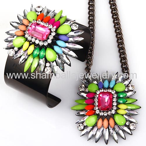 Yiwu products wholesale shourouk Necklace bracelets jewelrySet