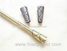 Brass Metal Diamond Curtain Pole Finials / Curtain Rod Ends for Bay Window