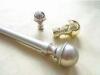 Electroplating Brass Home Curtain Rod Ends in Different Style , XFY011f