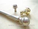 Electroplating Brass Home Curtain Rod Ends in Different Style , XFY011f