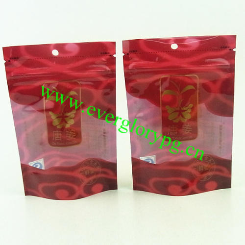 Stand up commercial plastic food packaging