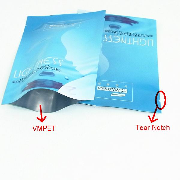 Elegent Aluminum Foil Facial Mask Bag