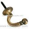 Antique Brass Curtain Rod Hooks with Painting Surface , XFY018f