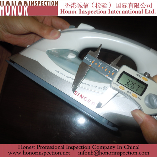 Professional Steam Iron inspection sevice
